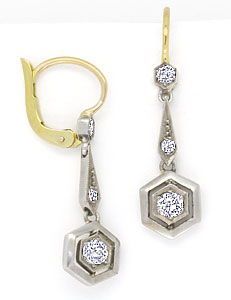 Foto 1 - Wunderschöne Diamanten-Ohrringe, Ohrhänger, Bicolor 14K, S4217