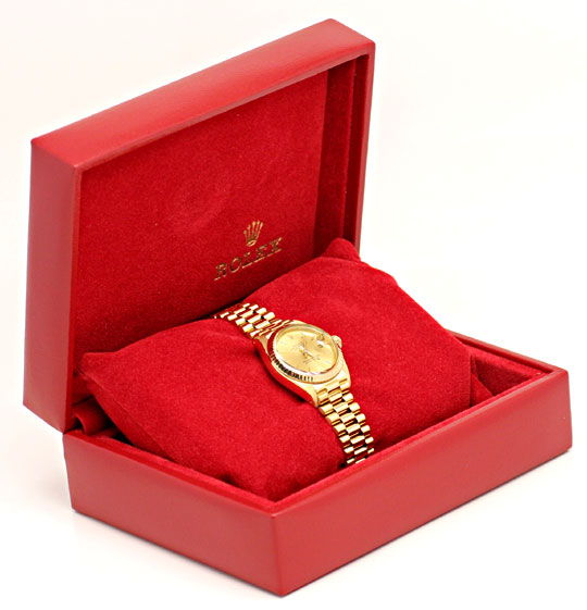Foto 5 - Rolex Damen Uhr Datejust Oyster Perpetual, Gold, U1148